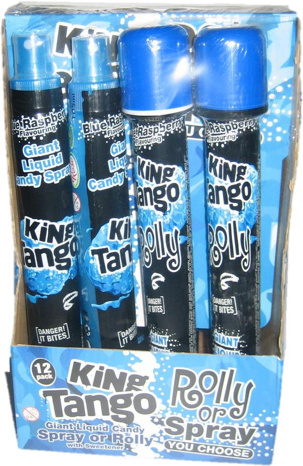 Download King Tango Blue Raspberry Giant Liquid Candy Spray Blue