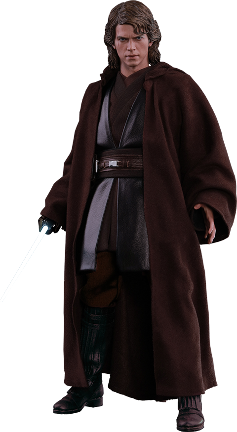Anakin Skywalker Sixth Scale Figure By Hot Toys Mms437 - Hot Toys Star Wars Anakin Skywalker Figure 1:6 Scale (480x875), Png Download