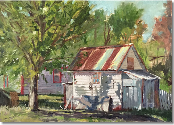 Original Traditional Watercolors By Gregory Effinger - Watercolor Painting (570x576), Png Download