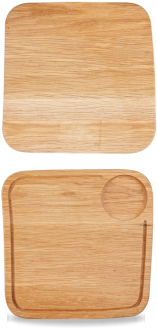 Picture Of Art De Cuisine Medium Square Oak Board - Churchill China Zcawwbm 1 Wood Sq Board Medium 10.4"x10.4"x0.8", (354x354), Png Download