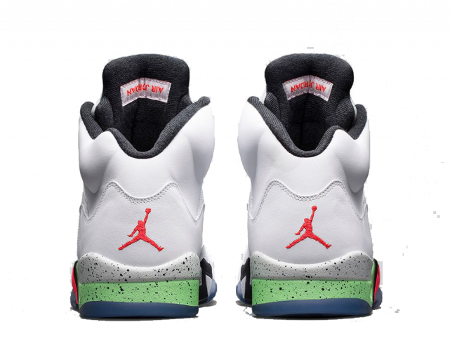 Cheaper 91f24 6e0c2 Nike Air Jordan 5 Retro - Air Jordan 5 Retro 13 Shoes White / Black 136027 133 (640x640), Png Download
