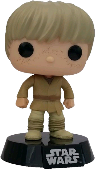 Young Anakin Skywalker Us Exclusive Pop Vinyl Figure - Figurine Pop Han Solo (600x600), Png Download