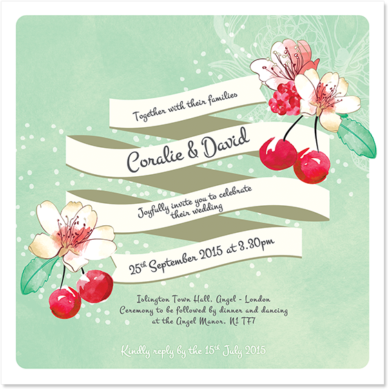 Invitation Summer Love Pepperandjoy Uk - Pepper & Joy Personalised Floral Wedding Stationery (700x700), Png Download