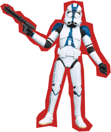 Why Did Anakin Turn To The Dark Side - Star Wars 98526 Vintage Clone Trooper - 501st Legion (382x454), Png Download