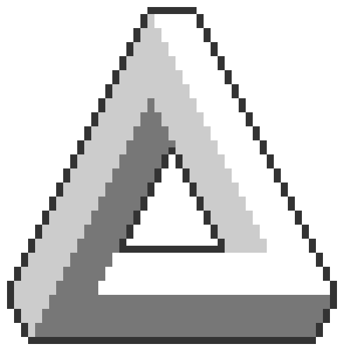 Tumblr Nec0m1ocs11qzl9pho1 500 - Optical Illusion Pixel Art (490x500), Png Download