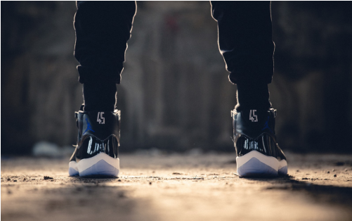 2018 New Style The Air Jordan 11 Space Jam Debuts This - Jordan 11 Space Jams Hypebeas (500x416), Png Download