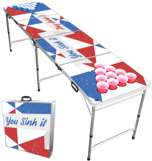 Europes Biggest Beer Pong Shop - Floating Pong Custom Dry Erase Beer Pong Table, 2x8, (409x409), Png Download