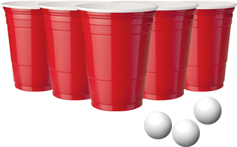 Beer Pong Set - Beer Pong Cups Png (500x500), Png Download