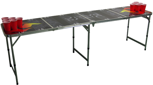 Beer Pong Table Transparent (500x289), Png Download