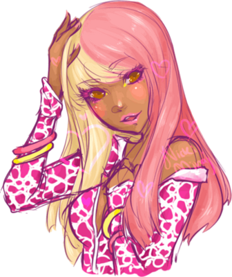 Anime Nicki Minaj - Nicki Minaj Anime Version (336x400), Png Download