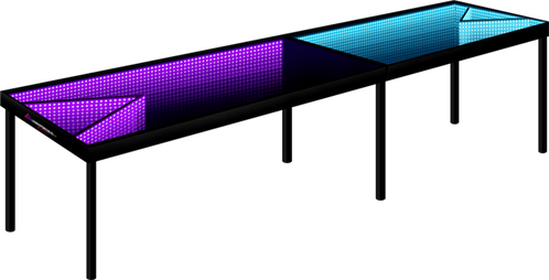 We Use Special Mirrors That Bounce In The Light To - Beer Pong Table Png (498x254), Png Download