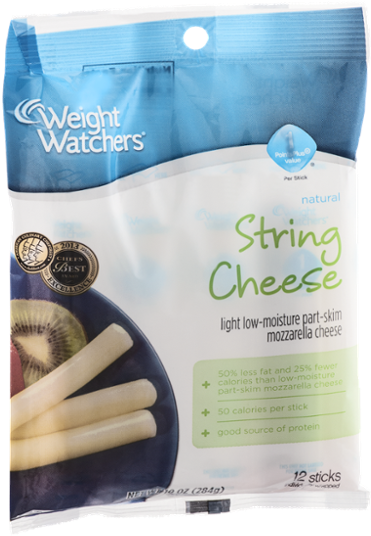 Weight Watchers Natural String Cheese Sticks Mozzarella - Weight Watchers Ice Cream (600x600), Png Download