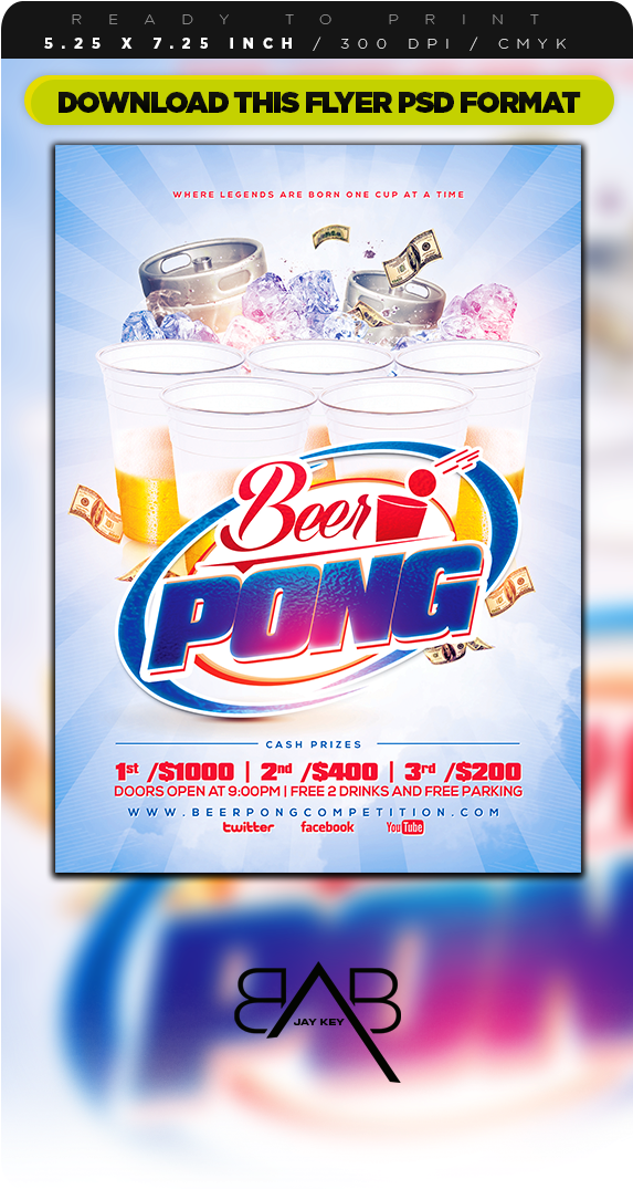 Download Beer Pong Psd Full Size PNG Image PNGkit