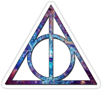 Deathly Hallows Symbol Galaxy Download - Deathly Hallows Cross Stitch (375x360), Png Download