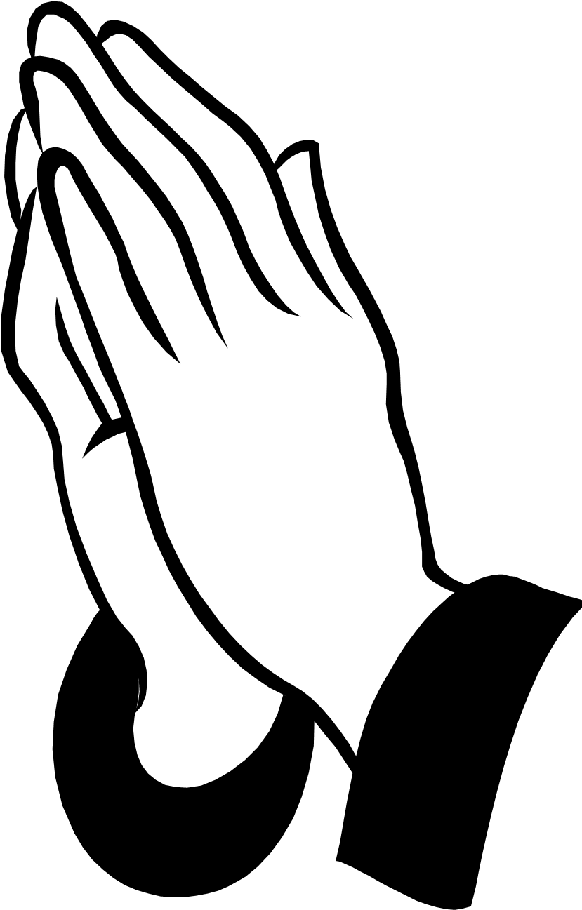 1 Thessalonians - Praying Hands Drawing Easy (840x1317), Png Download