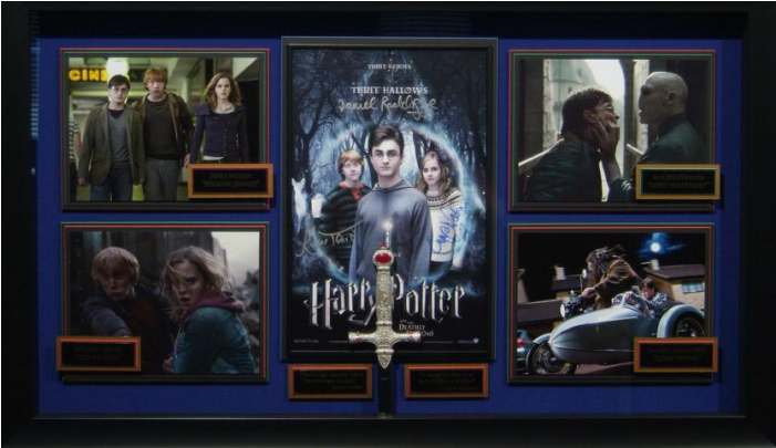 Harry Potter Deathly Hallows Cast Signed Display (700x850), Png Download