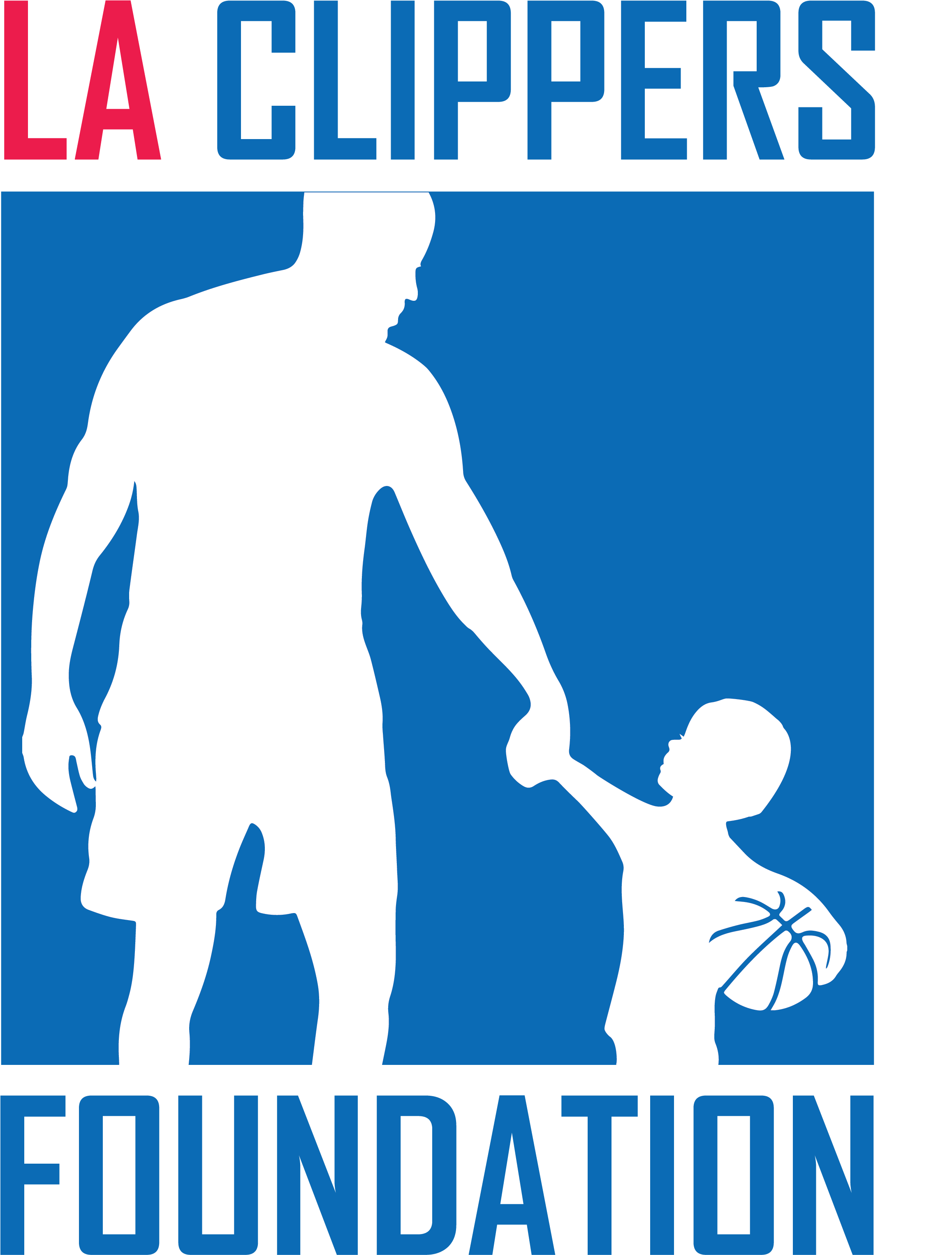 Foundation Logo - Los Angeles Clippers Foundation (2392x3209), Png Download