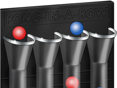 Pong In A Row By Imagine That Design - Games (404x316), Png Download