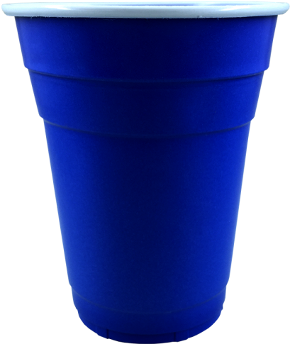 Copo Para Beer Pong Azul 300ml - No-lid Trash Can 3oz. Glorious Blue - Hefty (500x500), Png Download
