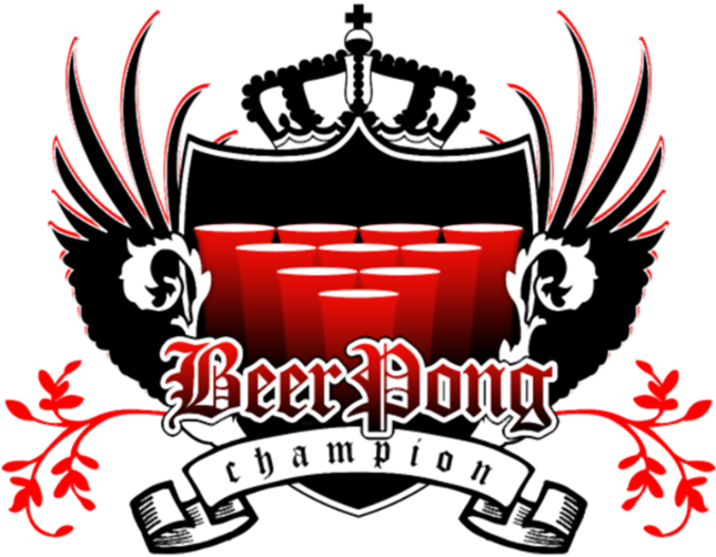 Beer Pong Champion Royal Crest - Flip Cup Champion Invitation Card (790x691), Png Download
