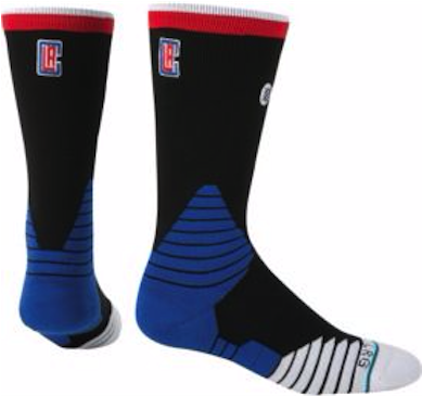 Brand New Medium Stance Los Angeles Clippers On Court - Sock (388x600), Png Download