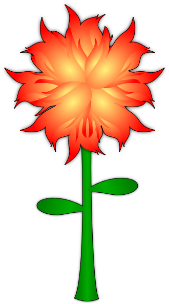 Fire Flower Svg Clip Arts 330 X 593 Px (330x593), Png Download
