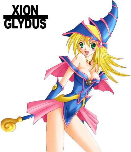 Image - Dark Magician Girl Render (438x495), Png Download