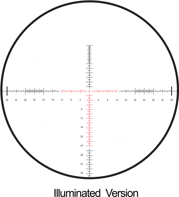 The Scr Moa Reticle Increases Precision For Long-range - Burris Veracity 5 25x50 Scr Moa (800x800), Png Download