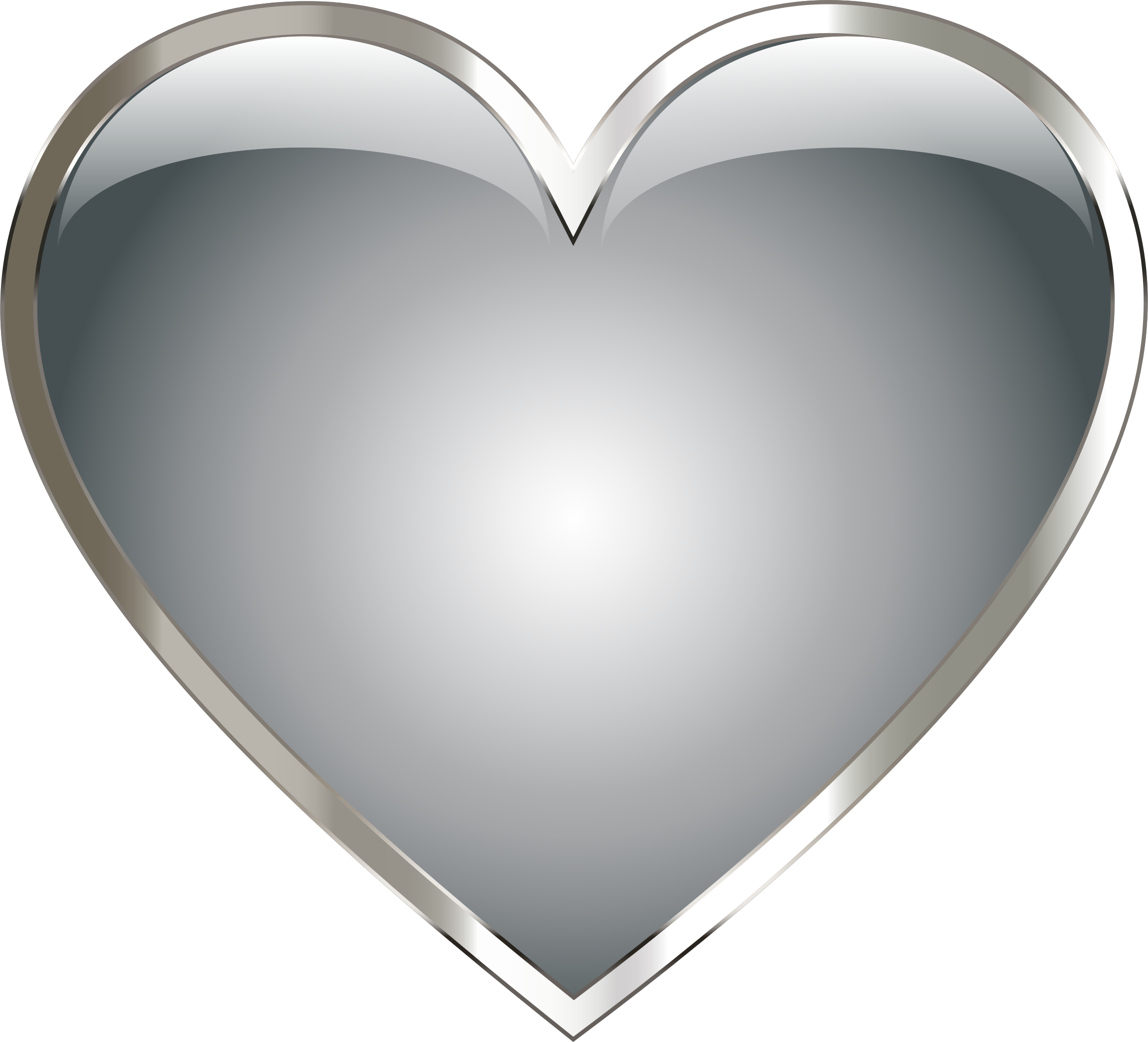 This Free Icons Png Design Of Stainless Steel Heart (2318x2104), Png Download
