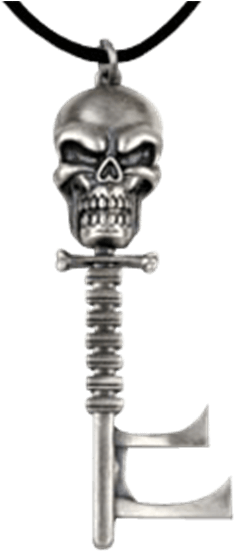Skeleton Key Pendant - Necklace (555x555), Png Download