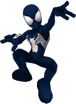 Spiderman Clipart Black Suit - Super Hero Squad Black Spiderman (360x364), Png Download
