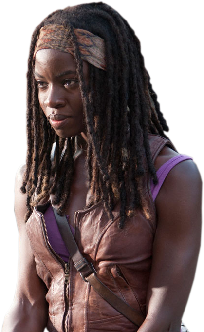 Michonne Render The Walking Dead By Twdmeuvicio On - Danai Gurira The Walking Dead Signed 11x14 (634x700), Png Download