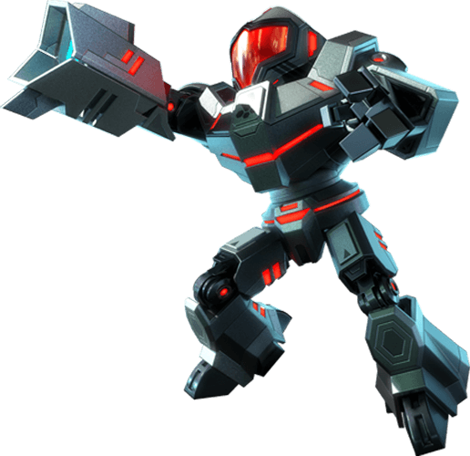 Federation Force For Nintendo 3ds - Metroid Prime Federation Force Mech (516x500), Png Download