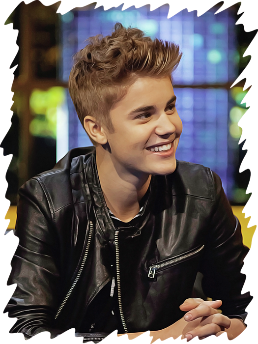 Bleed Area May Not Be Visible - Justin Bieber Jonathan Ross (525x700), Png Download