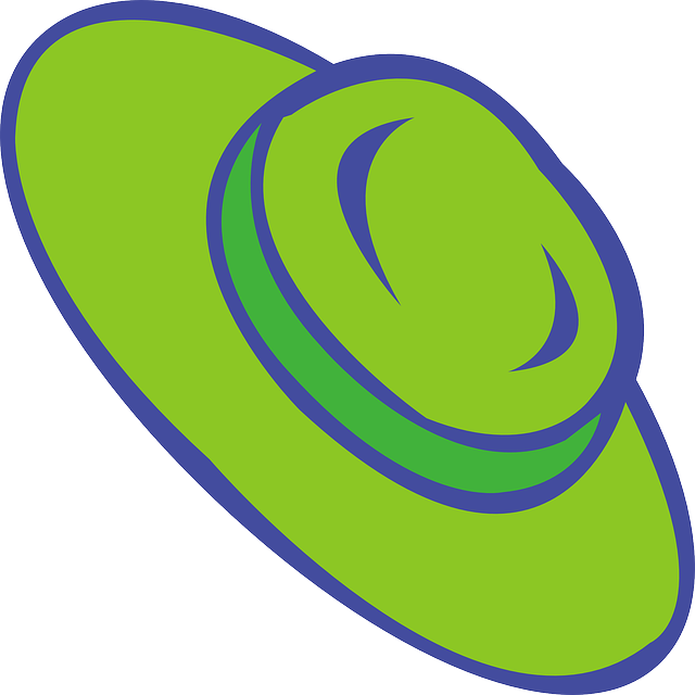 Green, Lady, Woman, Girl, Sun, Cartoon, Free, Hat - School Hat Clip Art (640x640), Png Download