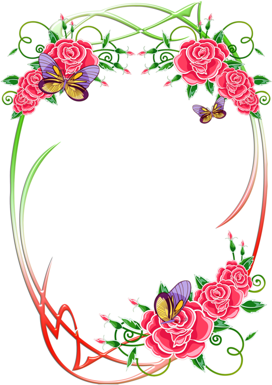 7 - Floral Flower Wall Mural 38 (554x800), Png Download