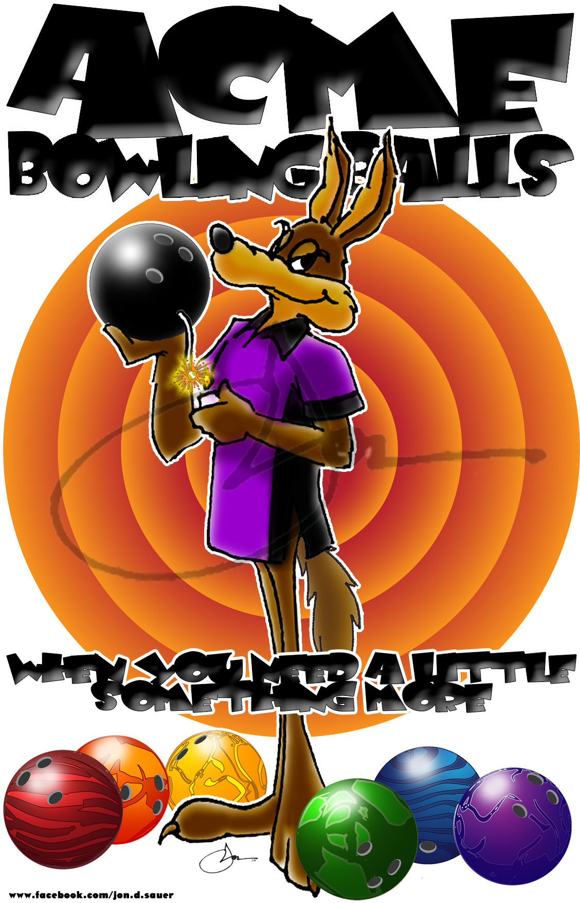 Acme Bowling Balls A Variation On A T-shirt Design - Bowling Ball (1200x1800), Png Download