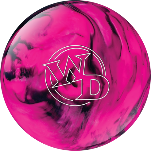 White Dot - Pink/black - White Dot Bowling Ball Pink Black (492x492), Png Download