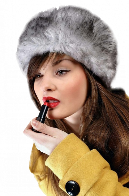 Makeup & Hairstyles Cosmetics Lipsticks Lips - Fur Clothing (500x755), Png Download