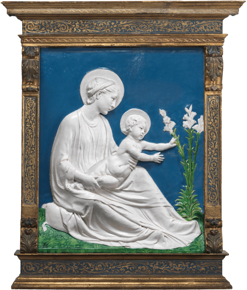 Madonna And Child - Madonna And Child Luca Della Robbia (800x938), Png Download