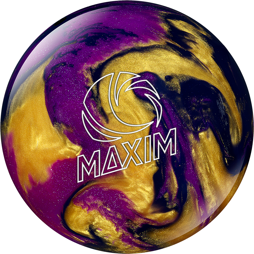 Maxim Black / Purple / Gold - Maxim By Ebonite Bowling Balls - Black, Purple (877x877), Png Download
