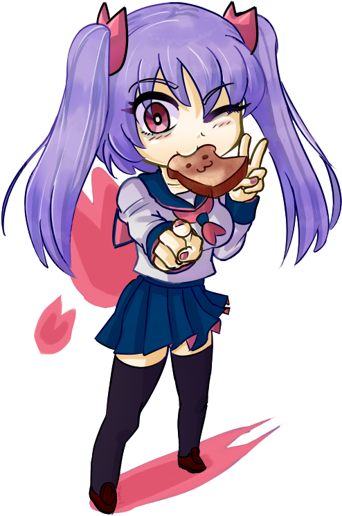 Anime Girl Chibi Png (525x800), Png Download