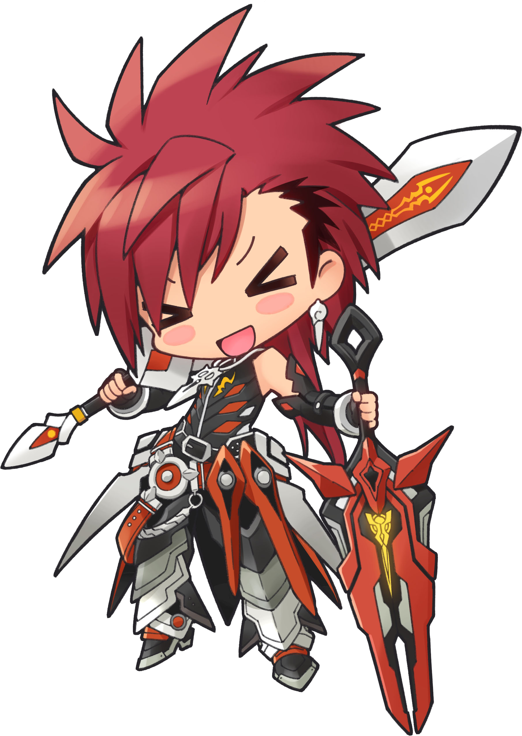 Chibi Games, Chibi Characters, Female Characters, Character - Elsword Chibi Infinity Sword (2014x2689), Png Download