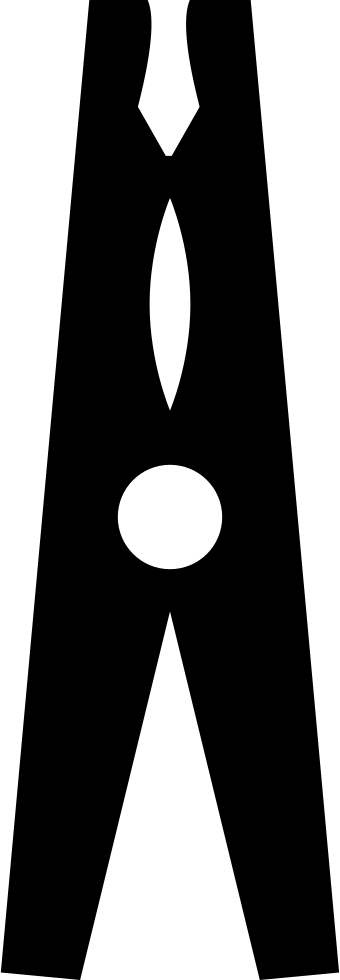 Clothes Pin Svg Png Icon Free Download - Portable Network Graphics (340x980), Png Download