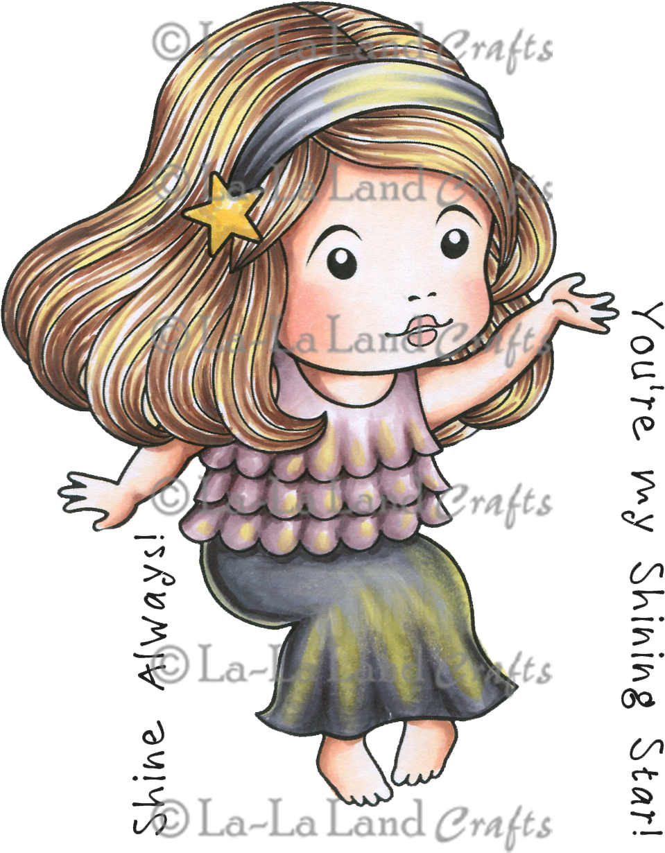 Store Search - La-la Land Cling Stamps 11cm X 8.9cm -shining Star (1013x1258), Png Download