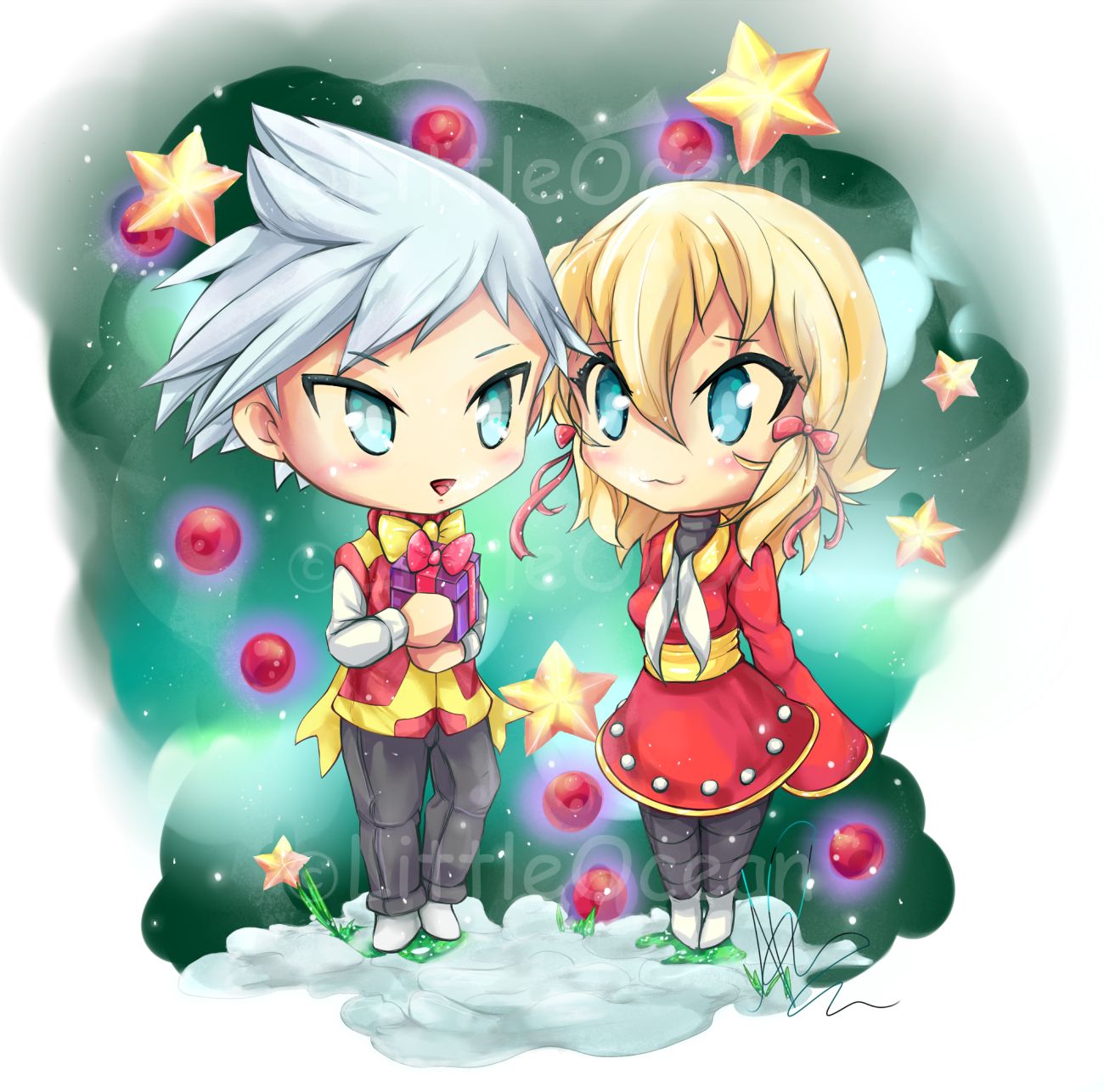 Holiday Anime Chibi Png Holiday Anime Chibi - Cartoon (1300x1287), Png Download