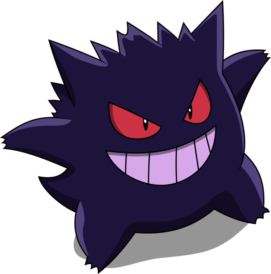 Evil Transparent Gengar Transparent Download - Gengar Pokemon Png (889x898), Png Download