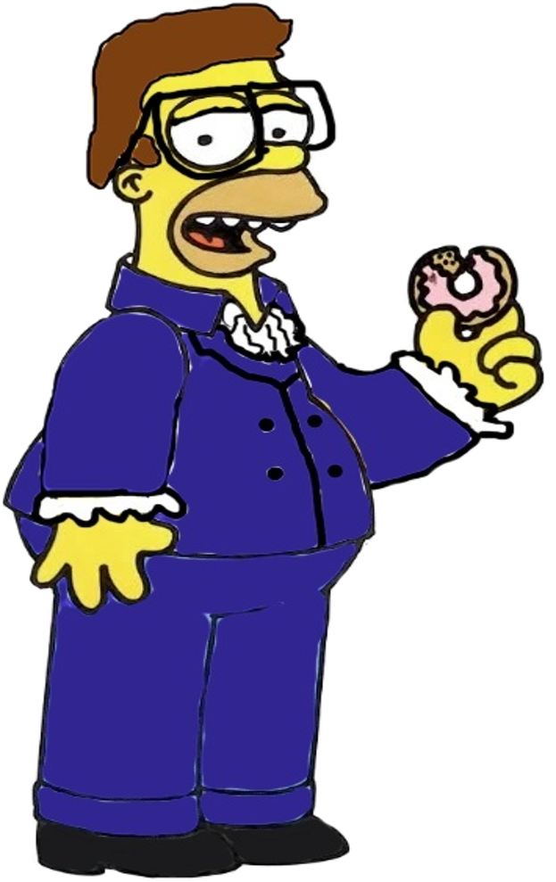 Homer Powers International Man Of Mystery - Homer Simpson (782x990), Png Download