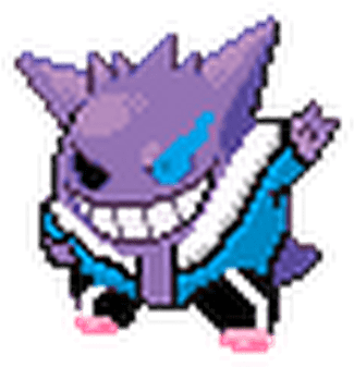 Gengar Sprite Png - Gengar Sans Sprite (530x530), Png Download