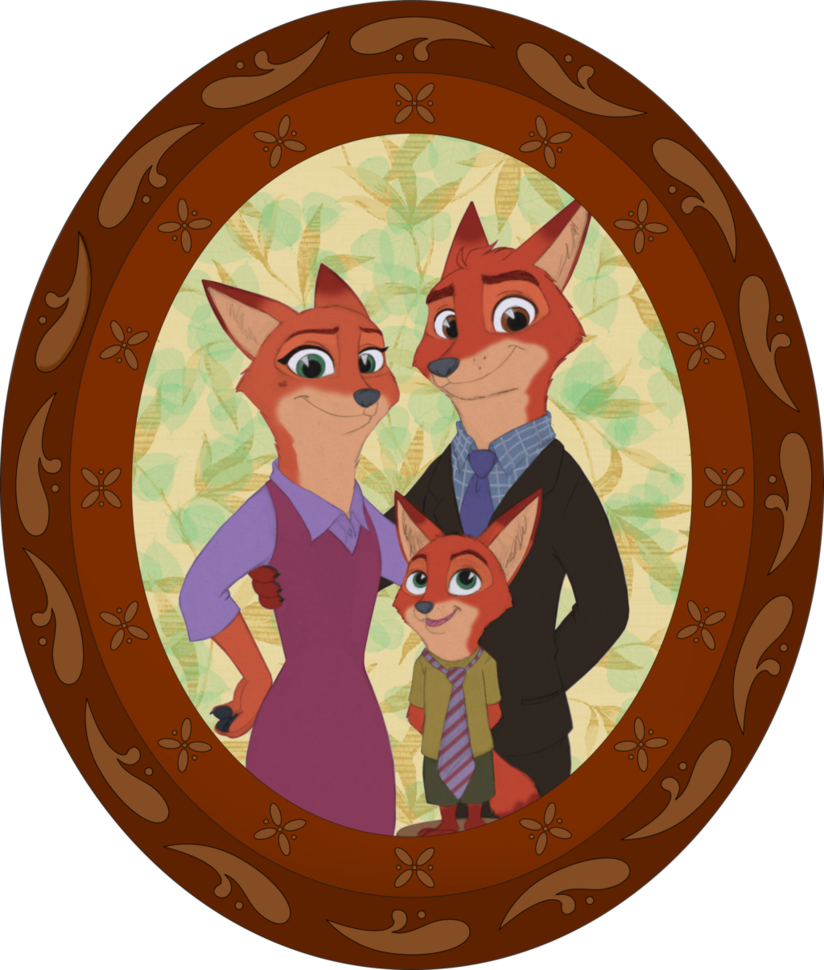 1 Jul - Zootopia The Wilde Family (824x970), Png Download